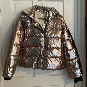 NWT Offline by Aerie Metallic Puffer Jacket